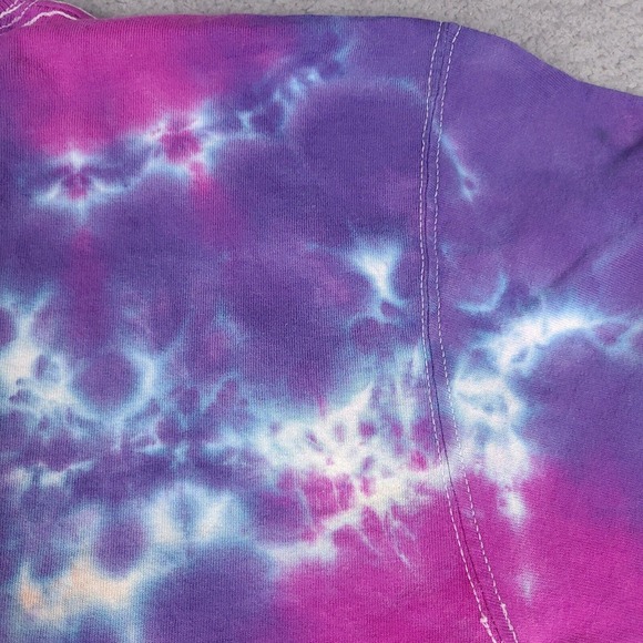 Peace Tie Die T-Shirt Adult Medium Colorful Fruit Of The Loom Lofteez Peace Love - Picture 10 of 15